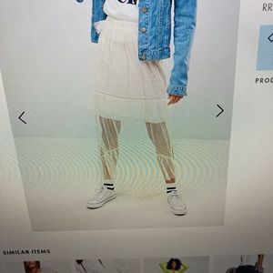 GLAMOROUS mesh maxi skirt